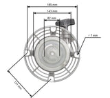 Demaror motor diesel Hatz 1B20 / 1B30 / 1B40