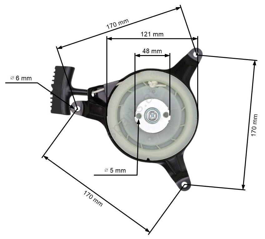 Demaror motosapa Honda GXV 120, GXV 140, GXV 160   MTD THORX 35