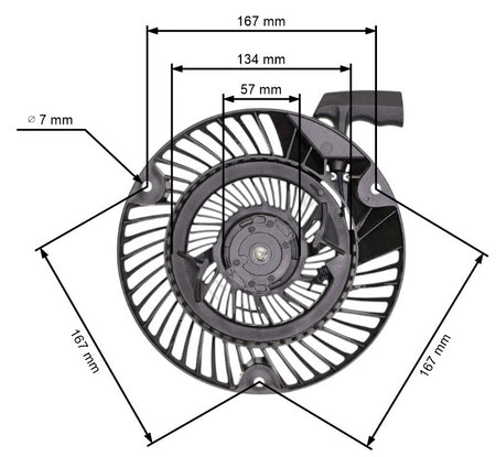 Demaror utilaj BriggsStratton 700, 750 DOV, 3470