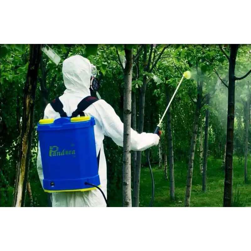 Pompa de stropit cu acumulator Pandora 16L cu regulator presiune, 5.5 Bar, 3 duze incluse, Vermorel