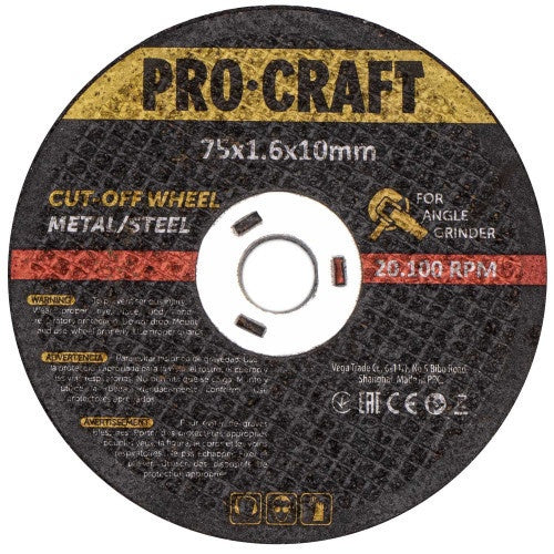 Disc abraziv pentru slefuitor cu excentric KB180.240 PROCRAFT (Set 10 buc) Diametru: 180 mm, Granulatie: P240