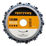 Disc Flex cu Lant Drujba ROTOR, 125mm, pentru polizor unghiular
