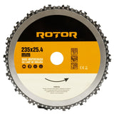 Disc Motocoasa cu Lant Drujba ROTOR, 235x25.4mm