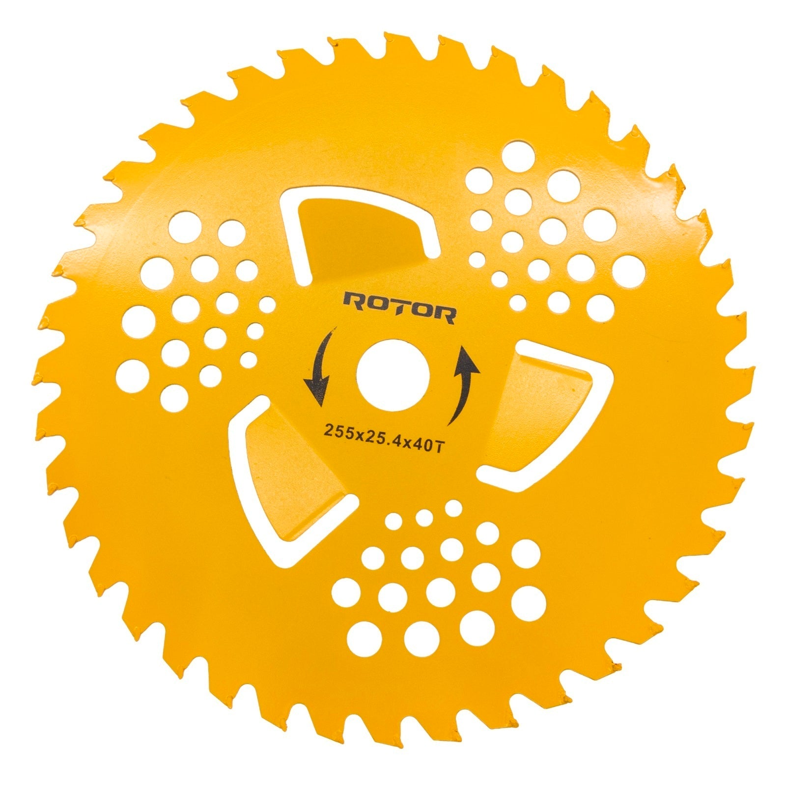 Disc Motocoasa Premium ROTOR, 40T, Vidia cu aripioare, 255x25.4x1.5mm