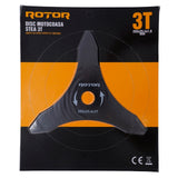 Disc Motocoasa Stea 3T ROTOR, 255x25.4x1.6mm, pentru cosit iarba