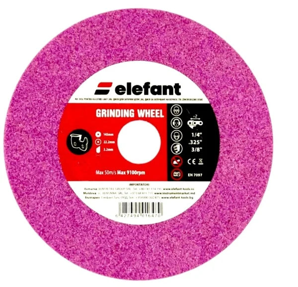 Disc ascutire lant drujba PROFESIONAL Elefant 145 mm 22.2 mm