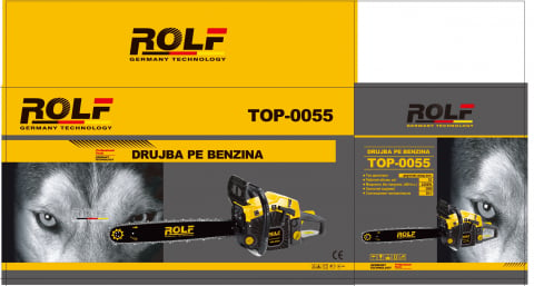 Drujba pe Benzina ROLF-DDT TOP-0055, 3000 RPM, Demaror Metalic, 4.7 CP,