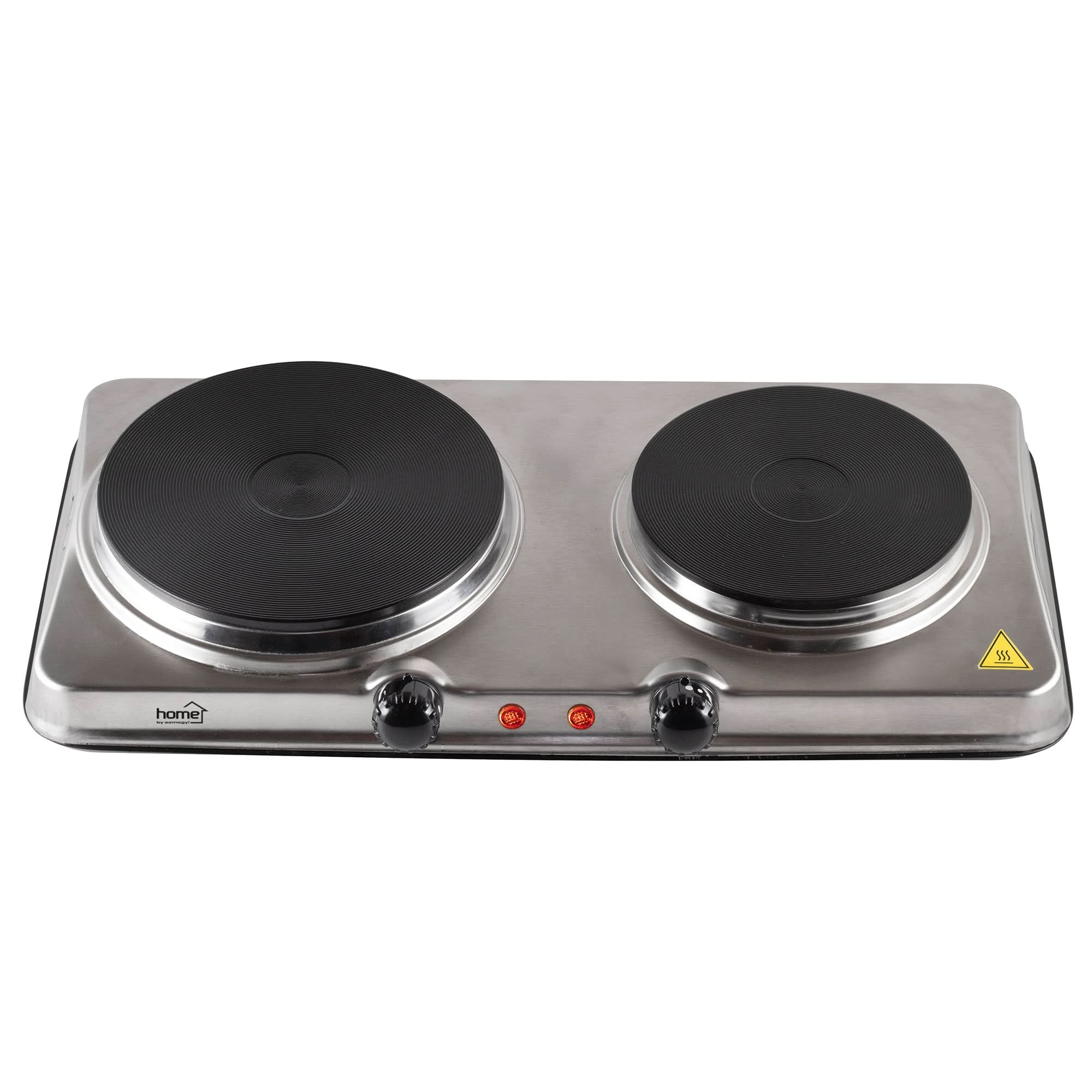 Plita portabila dubla inoxidabila HG R 04SS, 2500W, suprafete de gatit reglabile