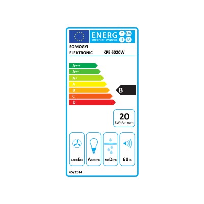 Hotă de bucătărie TORNADO 60 cm, 38w, KPE 6020W