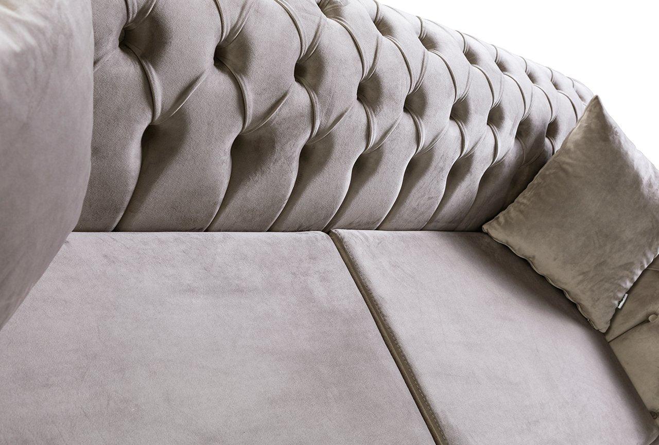 Canapea Italian Chesterfield Beige, OT13.3.1 - ZEP.RO - Ți-e la îndemână!