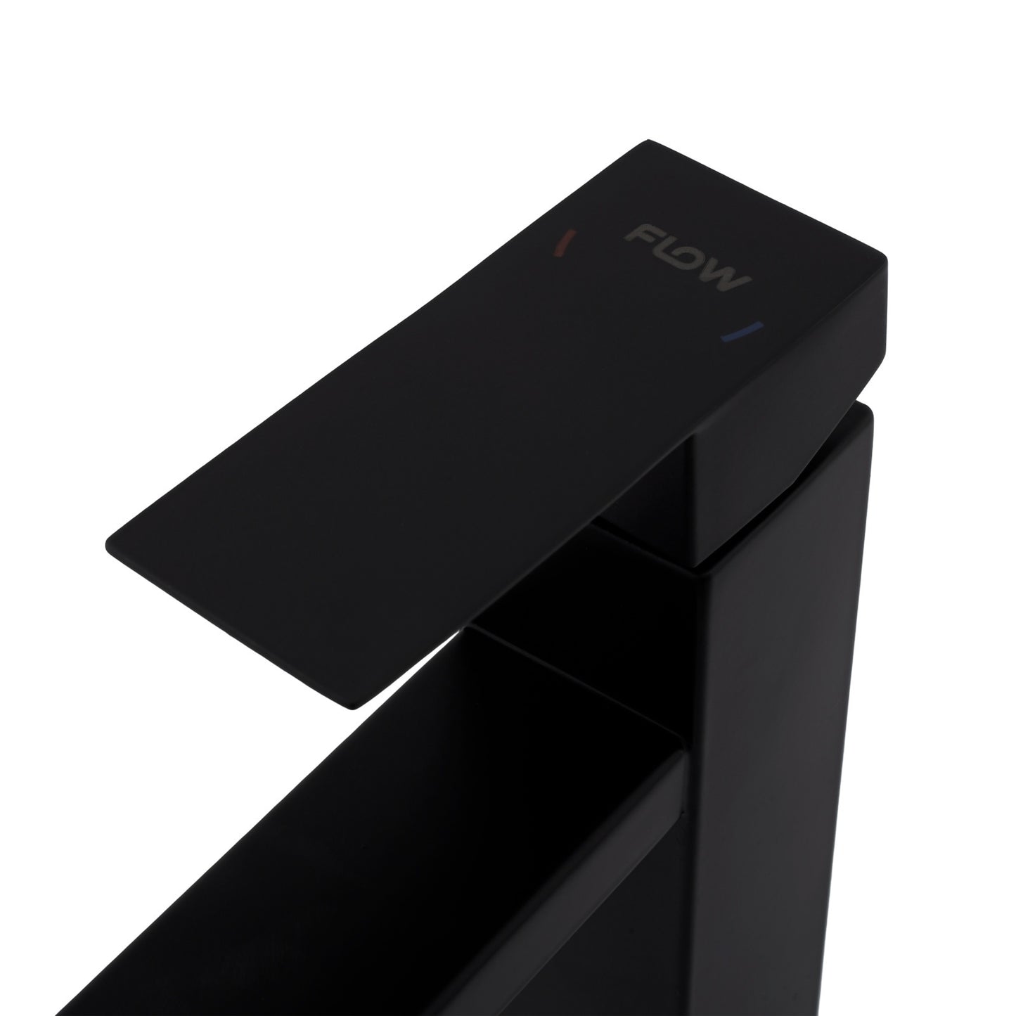 Baterie lavoar URBAN FLOW FB-01 KUB Black, SUS 304, cartus ceramic