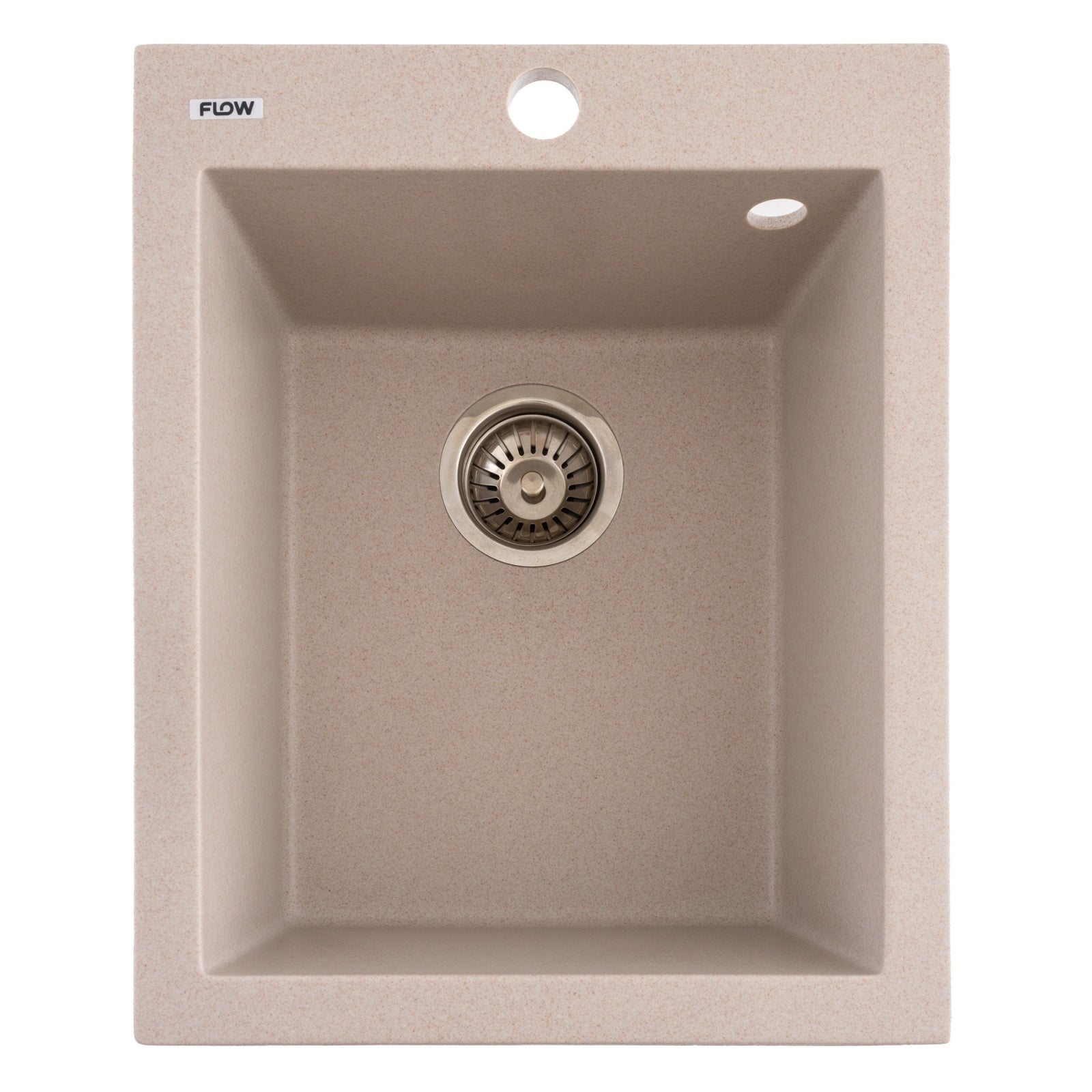FCB-4149BA/1, Chiuveta de bucatarie din granit cu o cuva, seria BOARD, Avena, 410x495x190 mm, FLOW