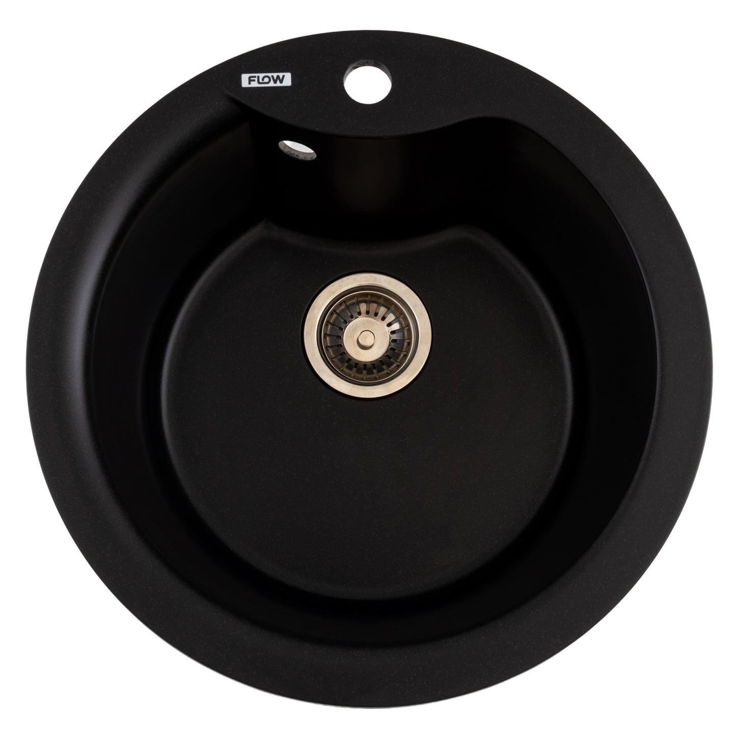 Chiuveta de bucatarie seria WAVE Black/Metallic FLOW FCB-485WBM/1, 3 1/2a€³, Cuart + rasina