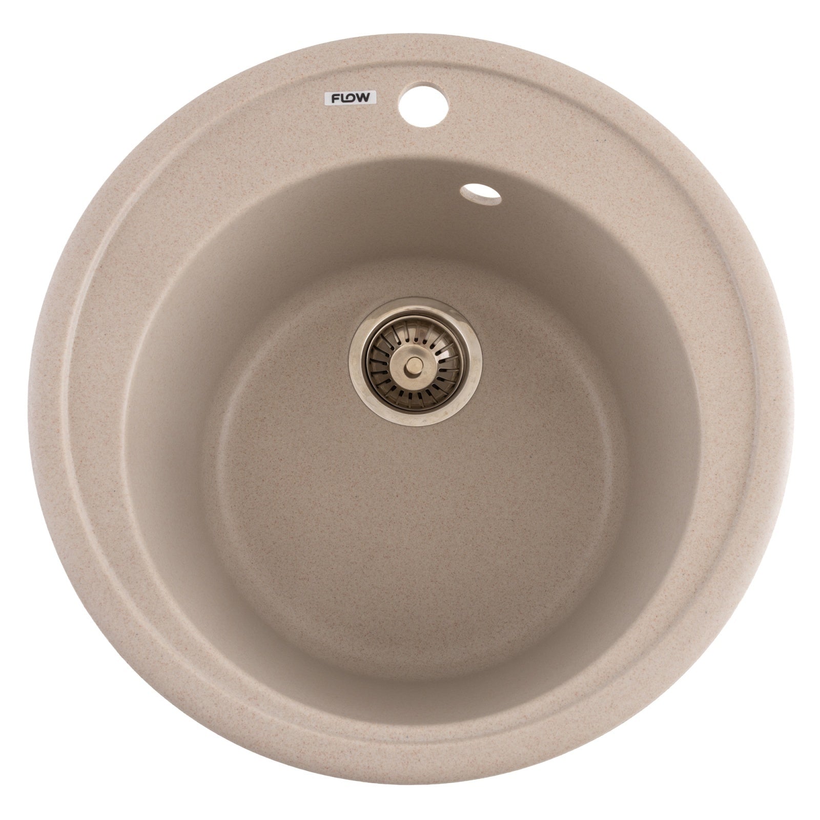 FCB-510SA/1, Chiuveta de bucatarie din granit cu cuva rotunda, seria SUN, Avena, 510x200 mm, FLOW