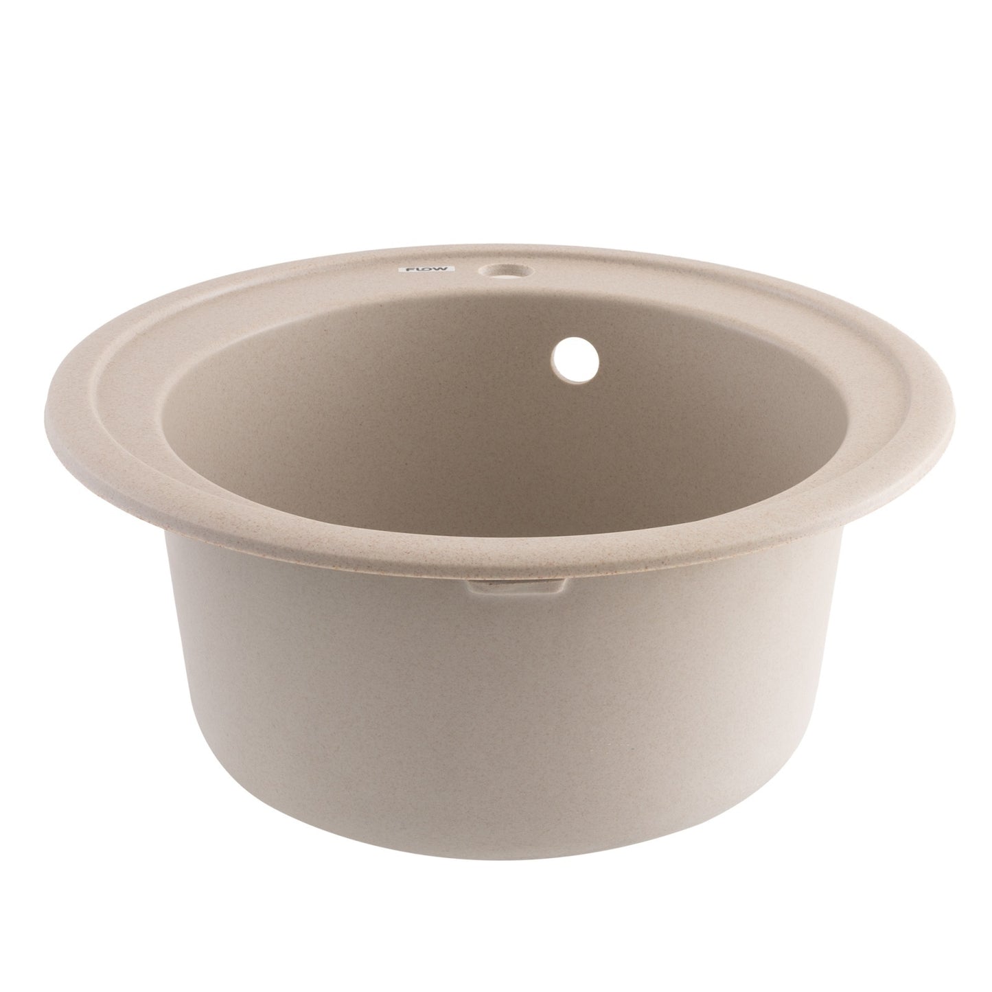 FCB-510SA/1, Chiuveta de bucatarie din granit cu cuva rotunda, seria SUN, Avena, 510x200 mm, FLOW