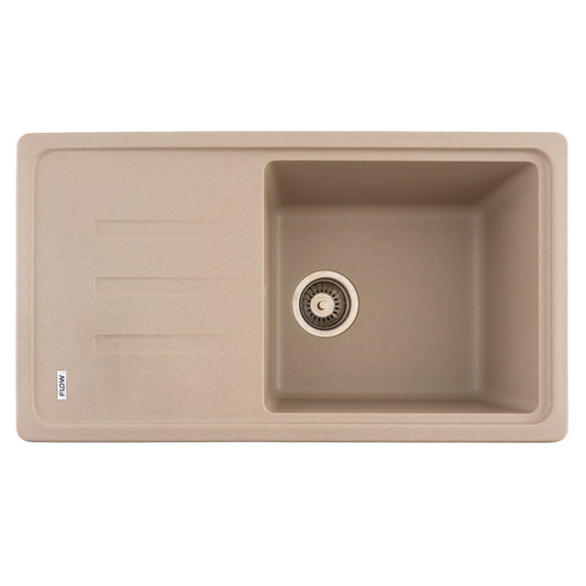 Chiuveta Bucatarie Granit Flow FCB-7843SLS, 78x43cm, seria Slim-Line, sahara