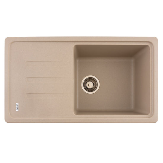 Chiuveta Bucatarie Granit Flow FCB-7843SLS, 78x43cm, seria Slim-Line, sahara