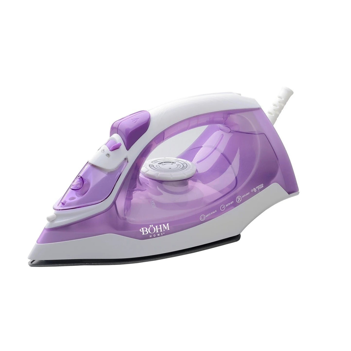 Fier de calcat BOHM Home BIC-2201PW, 2200W, talpa ceramica - imagine produs