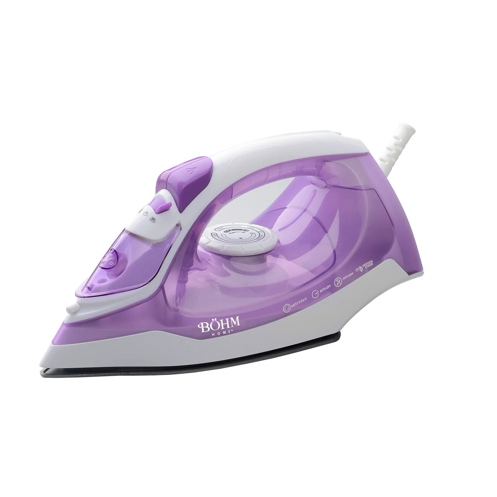 Fier de calcat BOHM Home BIC-2201PW, 2200W, talpa ceramica - imagine produs