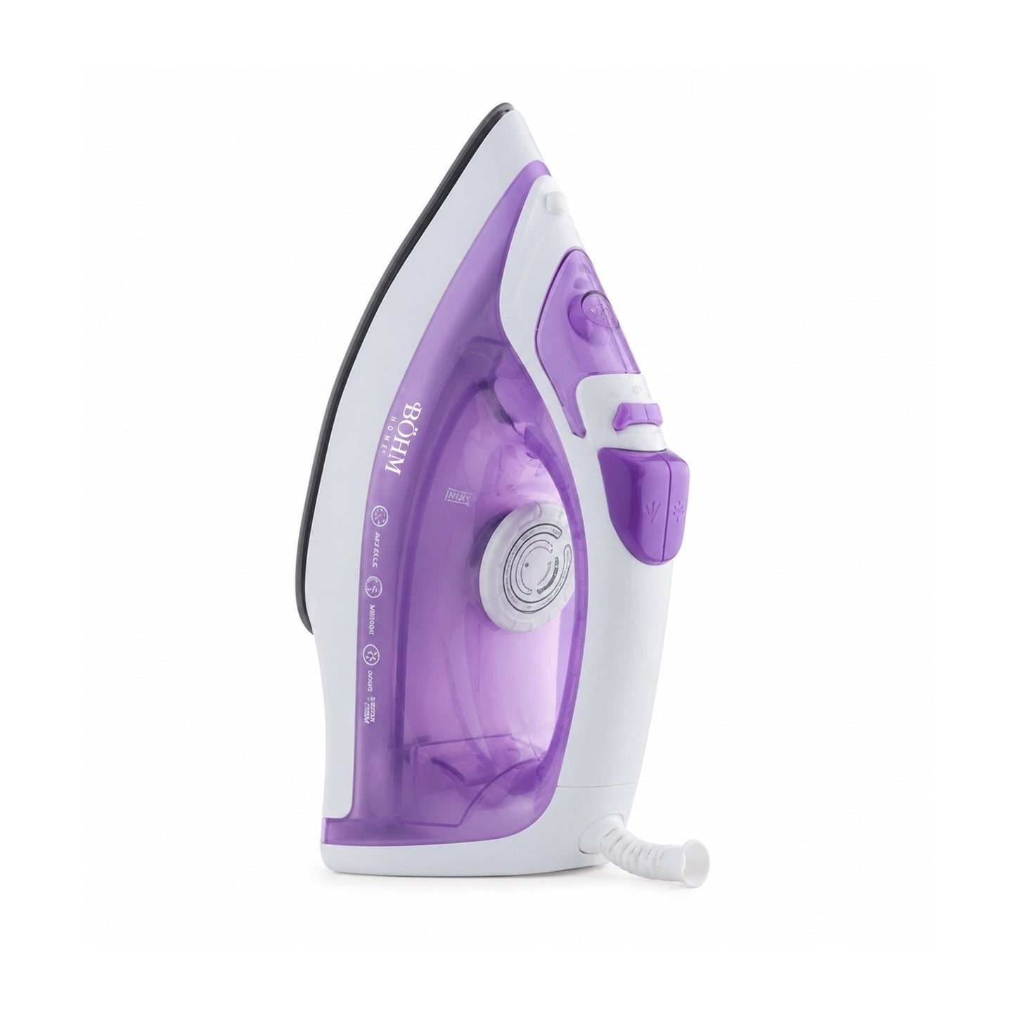 Fier de calcat BOHM Home BIC-2201PW, 2200W, talpa ceramica - detaliu 2
