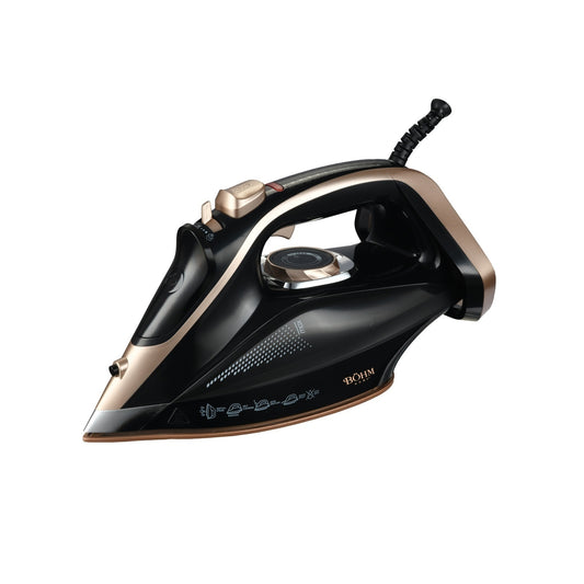 Fier de calcat cu abur BOHM Home BIC-2801BG, 2200W, rezervor 250 ml, talpa ceramica - imagine produs