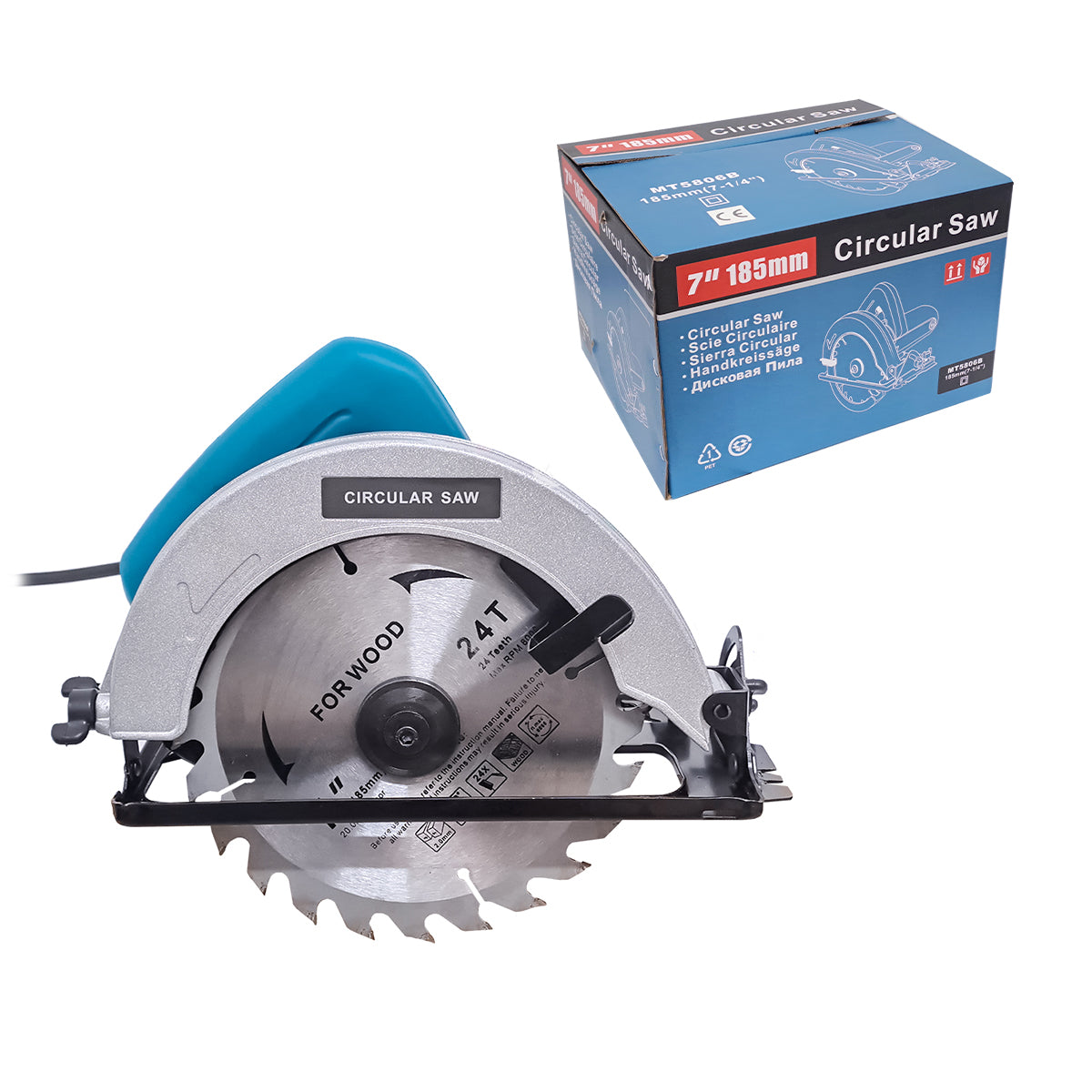 Fierastrau circular electric DDT, 1050W, 5000 RPM, disc vidia 185mm inclus