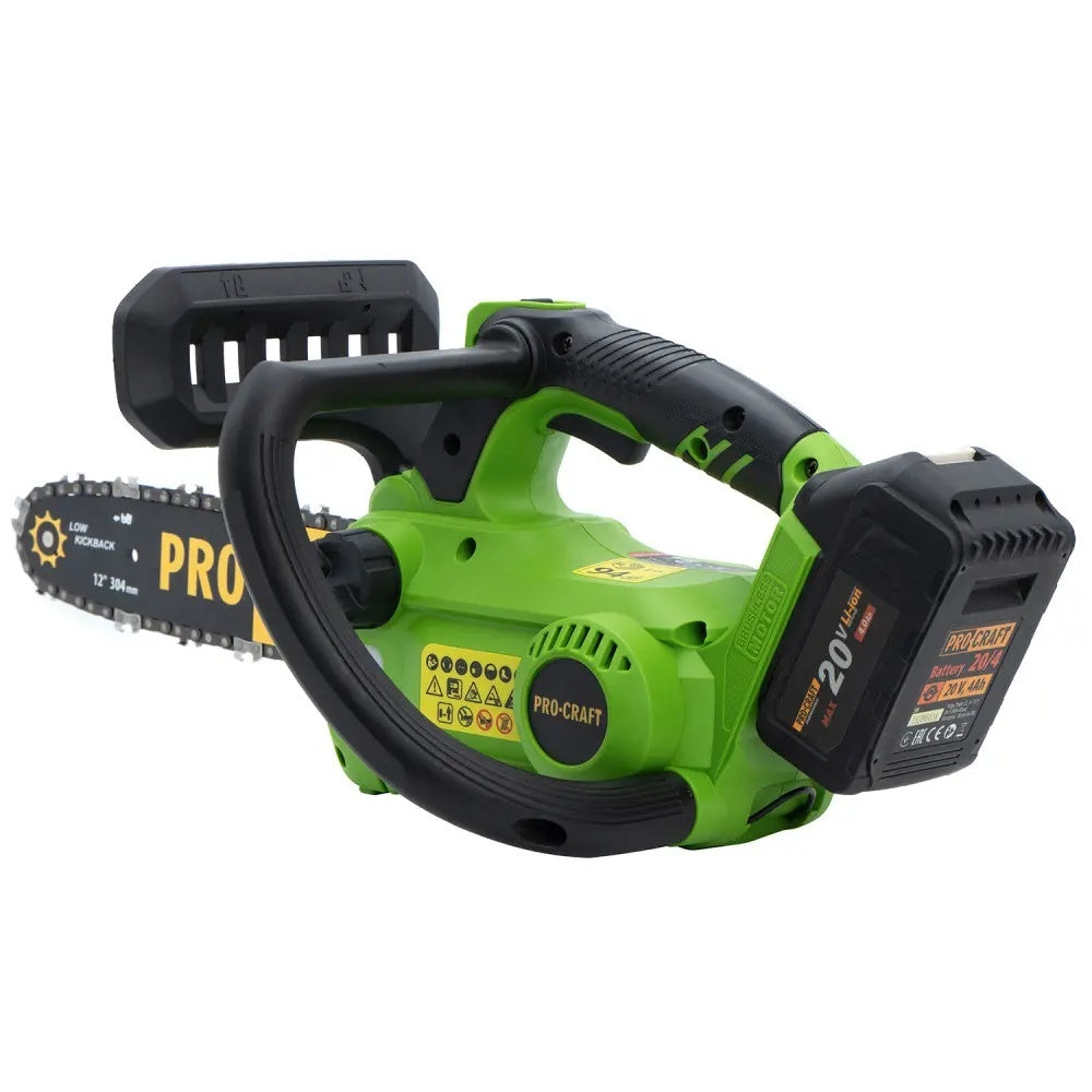 Drujba acumulator ProCraft PKA42Li, 20V, Brushless, lama 30cm/ fara acumulator si incarcator