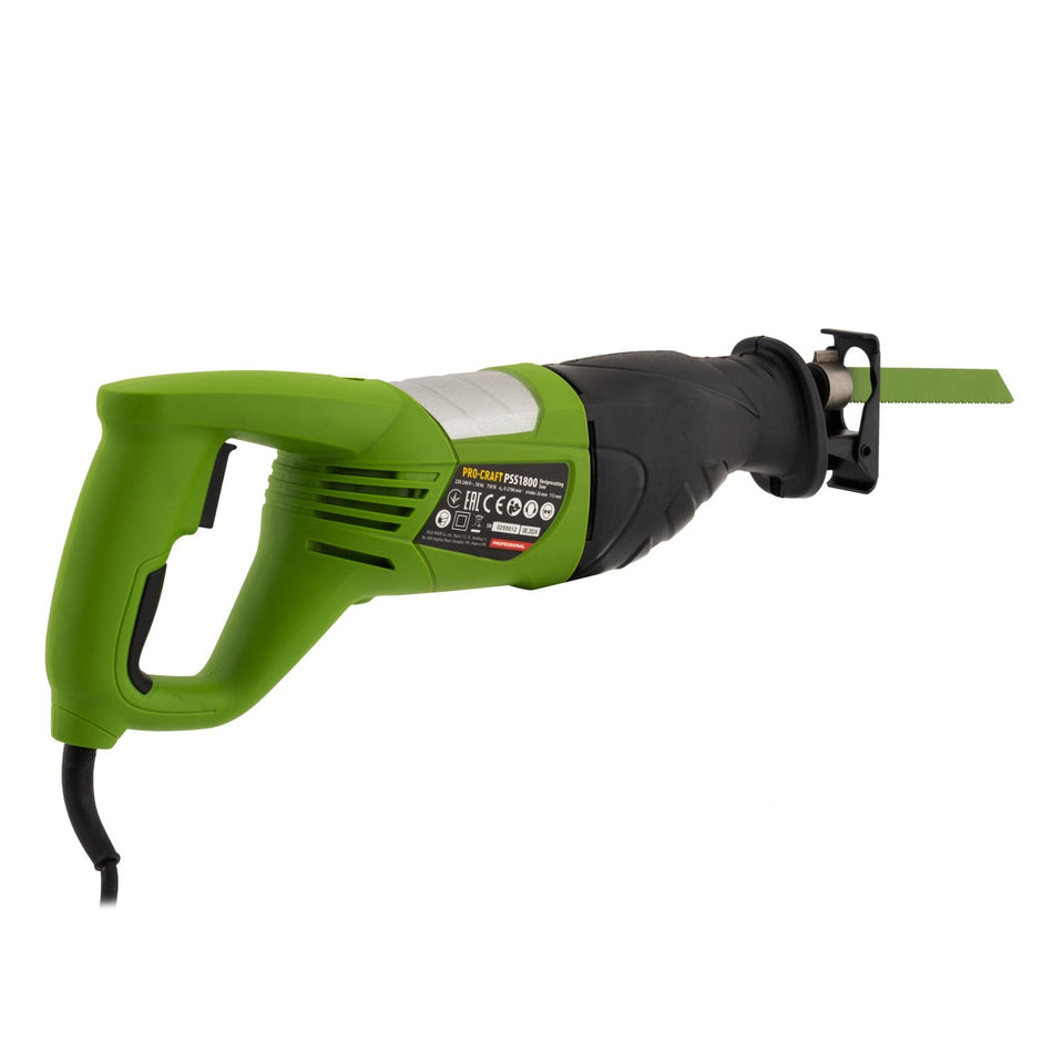 Fierastrau sabie Procraft PSS 750W, adancime taiere lemn 115mm, otel 8mm, viteza reglabila