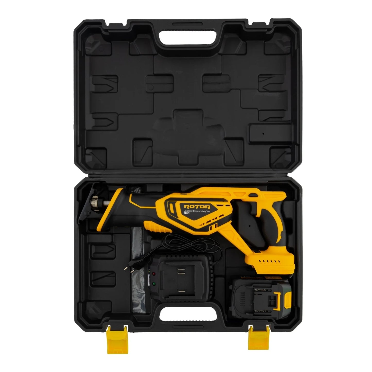 Fierastrau tip sabie cu acumulator ROTOR RBS21, 21V/3Ah, 750W, 2900 rpm, motor brushless, lame incluse
