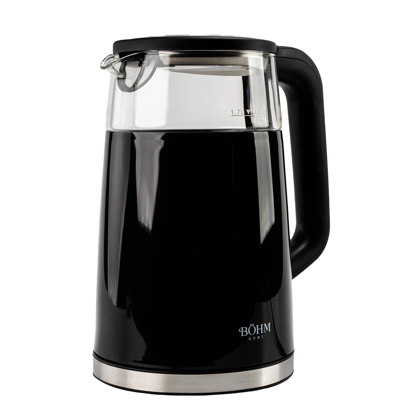 Fierbator Electric Bohm BHB8717D, 2200W, 1.7L, borosilicat transparent, digital - detaliu 2