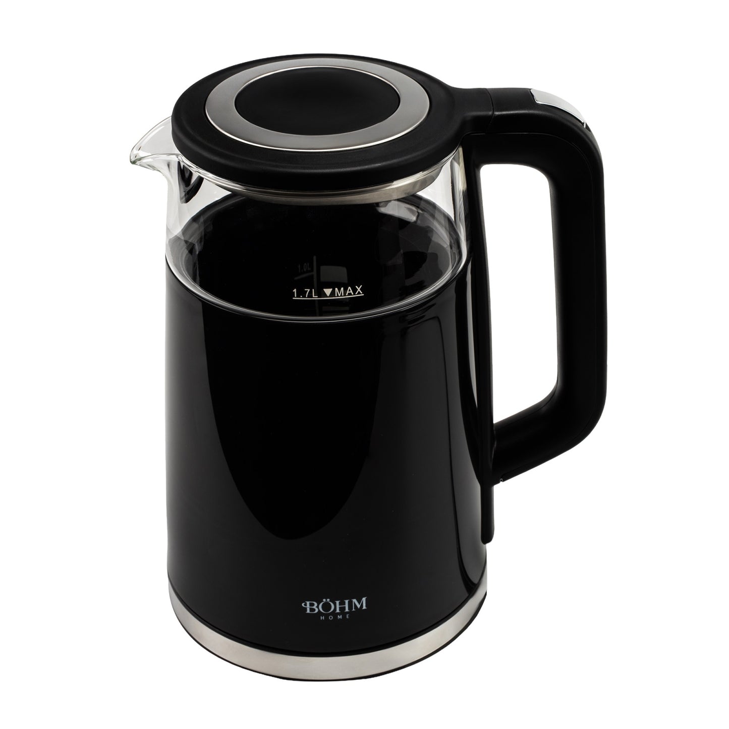 Fierbator Electric Bohm BHB8717D, 2200W, 1.7L, borosilicat transparent, digital - detaliu 4