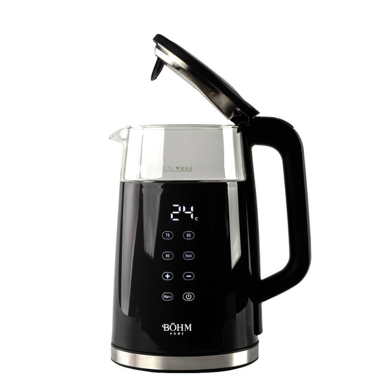 Fierbator Electric Bohm BHB8717D, 2200W, 1.7L, borosilicat transparent, digital - detaliu 5