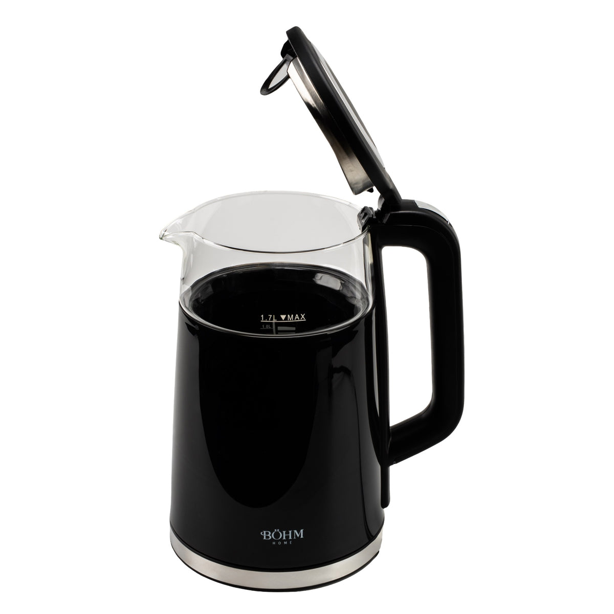 Fierbator Electric Bohm BHB8717D, 2200W, 1.7L, borosilicat transparent, digital - detaliu 7