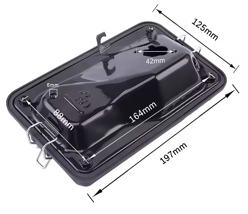 Filtru aer complet generator 168 F, GX 160 (dreptunghiular)