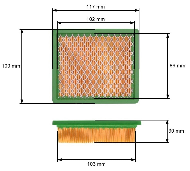 Filtru aer masina tuns gazon tip Nac T375, MG139, TG475, IF60 T375 / MG139 / TG475 / IF60 Taiwan