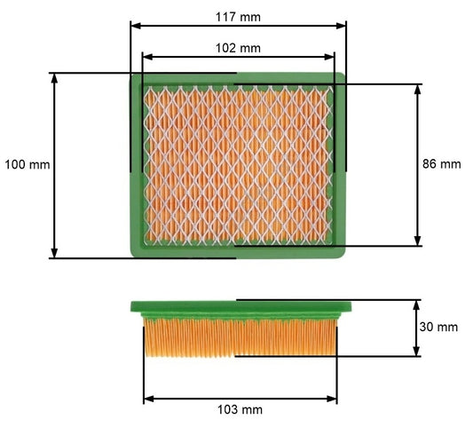 Filtru aer masina tuns gazon tip Nac T375, MG139, TG475, IF60 T375 / MG139 / TG475 / IF60 Taiwan