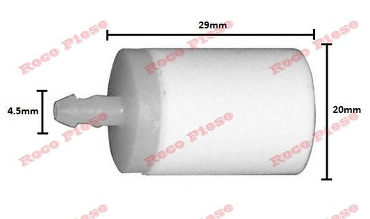 Filtru pentru drujba benzina drujba Husqvarna 4.5mm 4 / 5mm