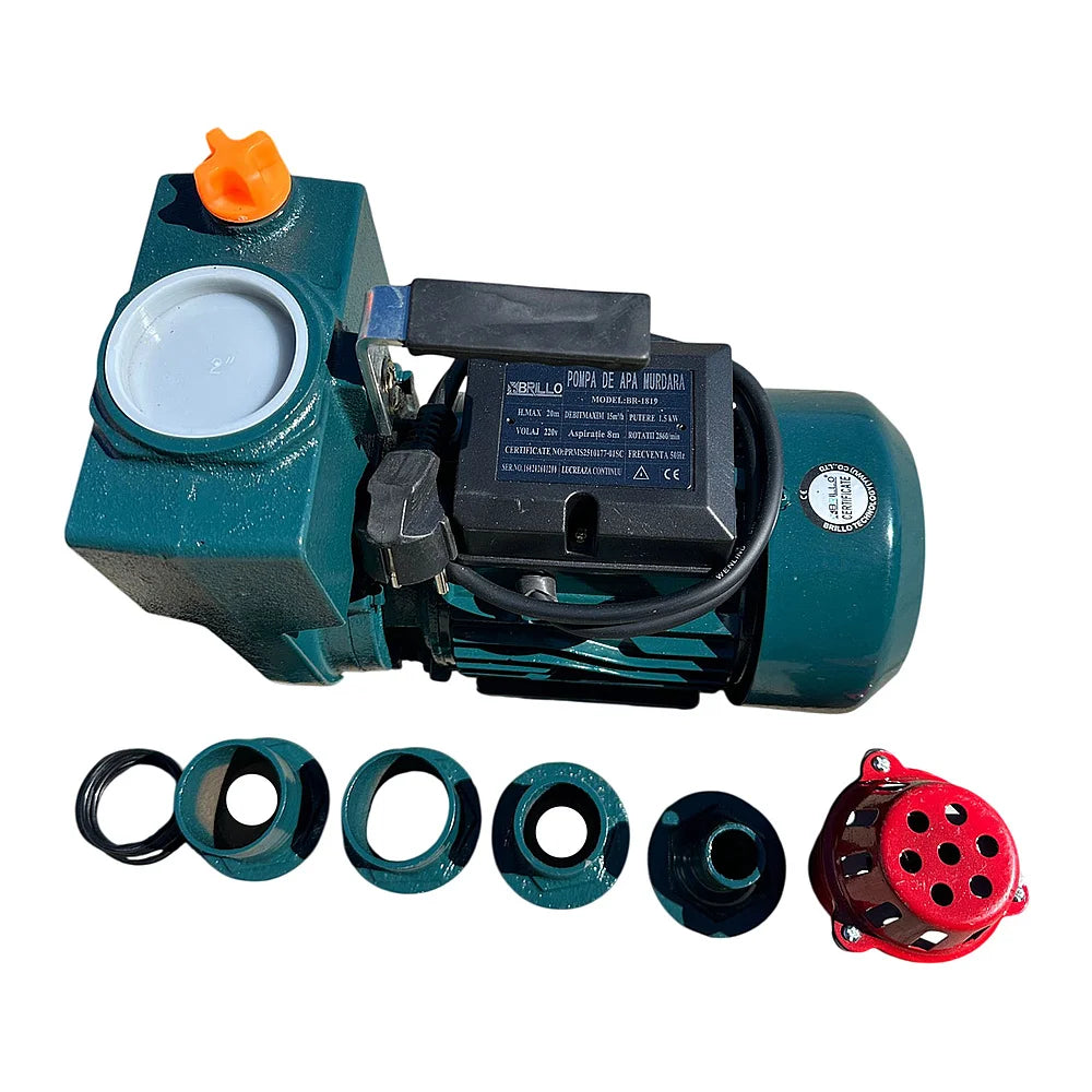 Pompa drenaj suprafata Brillo 1.5kW, 15000L/h, aspiratie 8m