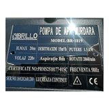 Pompa drenaj suprafata Brillo 1.5kW, 15000L/h, aspiratie 8m