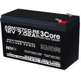 Acumulator pompa de stropit 12V 7Ah (7.02Ah), terminal F1, VRLA, plumb acid, fara intretinere