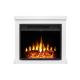 Semineu electric independent FKK11, 2000W, flacara LED, termostat electronic, telecomanda, timer saptamanal, 74x65.5x20 cm