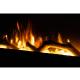 Semineu electric incastrabil si montabil pe perete FKKI08, 2000W, flacara LED, pat de cristal si ramuri decorative, telecomanda, timer saptamanal, 104.5x45.5x15 cm