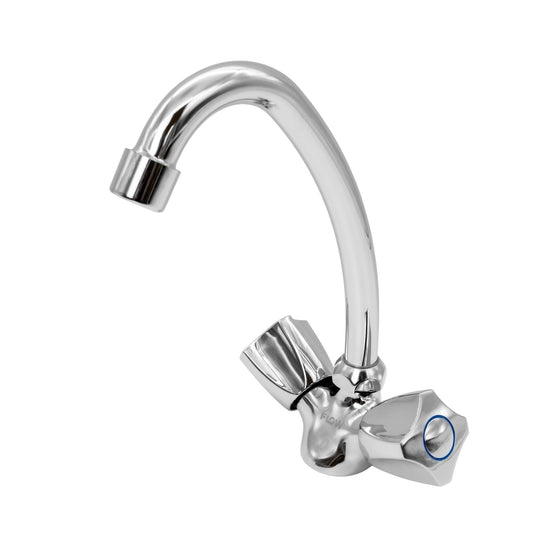 Baterie lavoar FLOW 374-623ZC, Crom, pipa rotire 360°