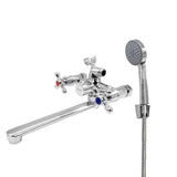 Baterie cada FLOW BB-535ZC, crom, pipa fixa 360°