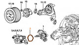 Flansa carburator drujba compatibila Stihl MS231 / MS241 / MS25 / MS261 / MS271 / MS291 - vedere 2