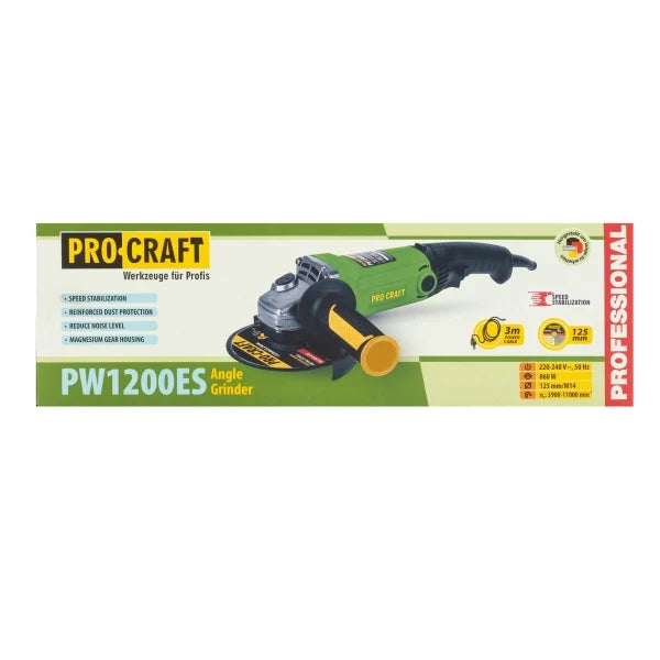 Polizor unghiular PROCRAFT PW1200ES 860W 125mm