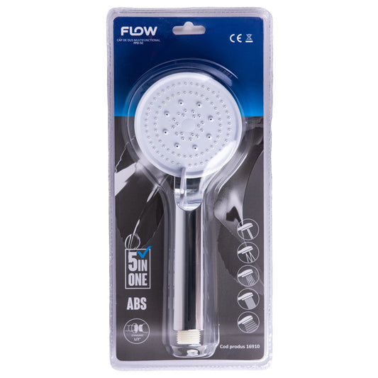 Cap Dus Multifunctional 5in1 Flow FPD-5C, crom ABS