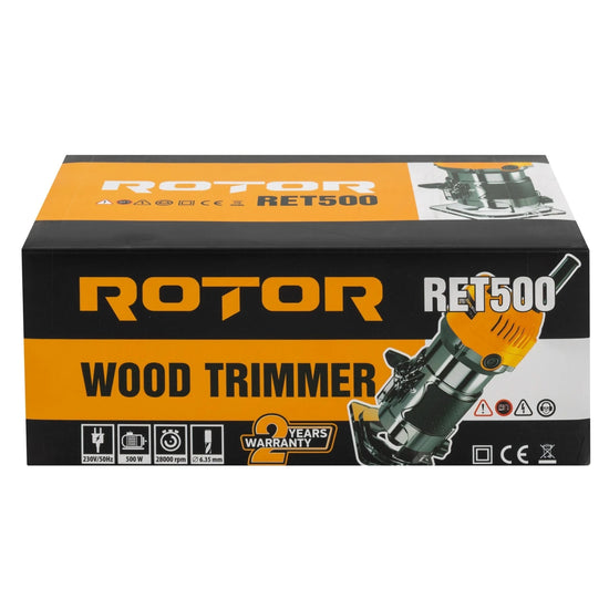 Freza Lemn ROTOR RET500, 500W, 28000 RPM, Mandrina 6.35 mm