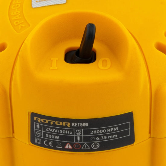 Freza Lemn ROTOR RET500, 500W, 28000 RPM, Mandrina 6.35 mm
