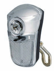 Far lanterna City cu 2 LED-uri albe super bright, 2 functii, catadioptru integrat